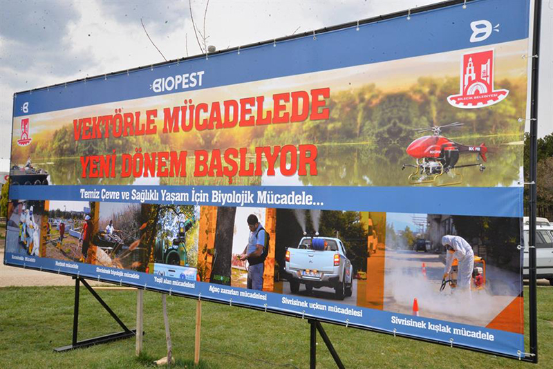 Bilecik Belediyesi Doğa Dostu İlaçlama Araçları ile Havada Karada ve Suda İlaçlama Yapacak